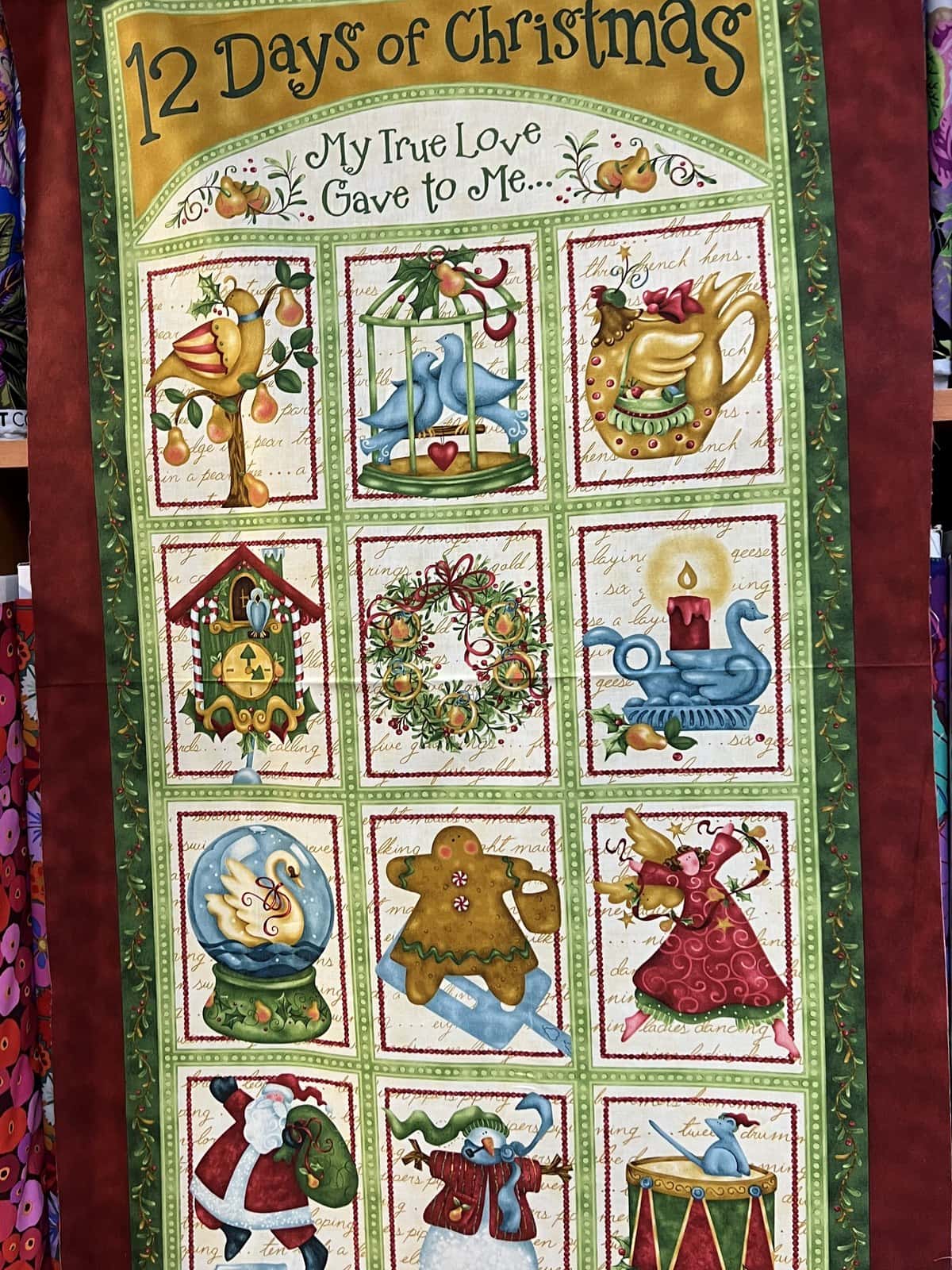 Panel Benartex 12 Days of Christmas