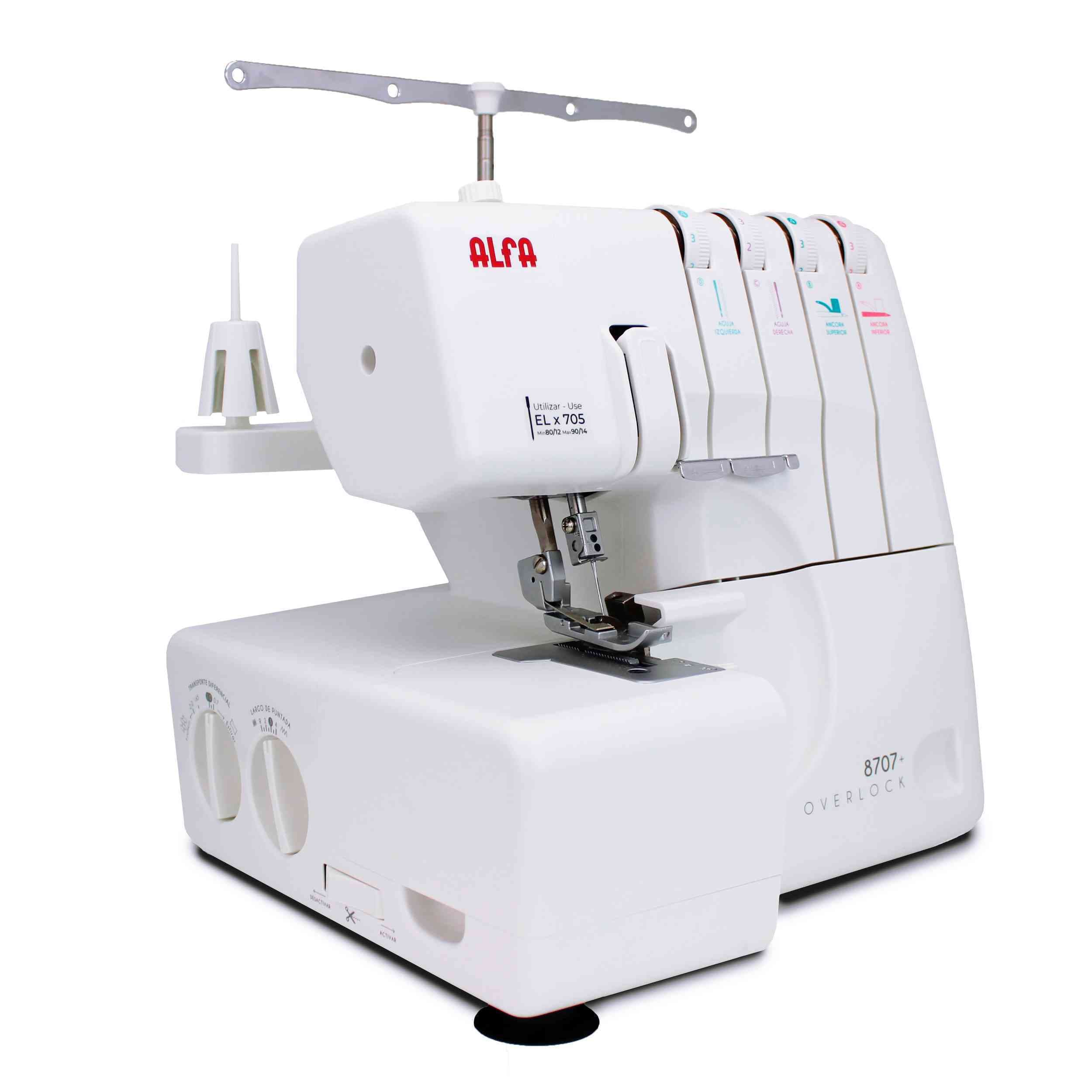 Remalladora Alfa 8707 Plus Overlock, foto 1