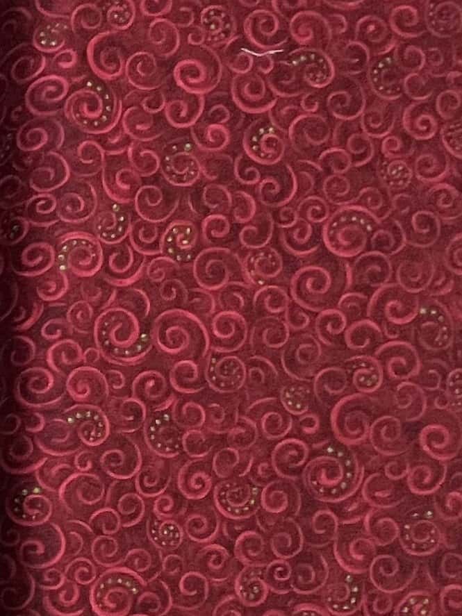 Tela Benartex 12 Days of Christmas espirales rojas