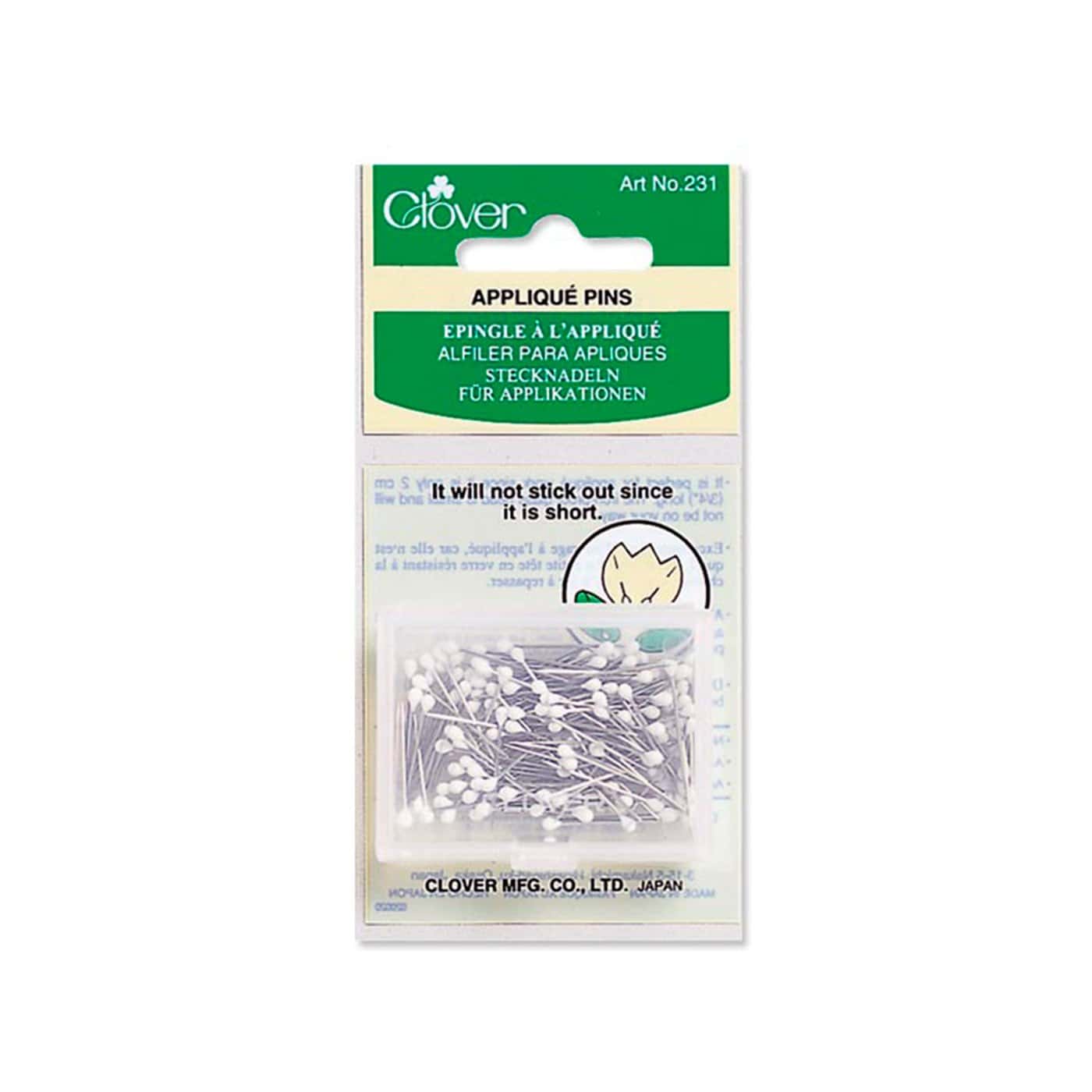 Clover alfileres para aplicación