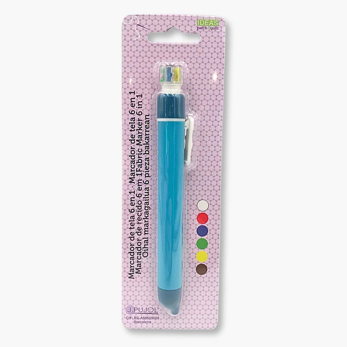 Marcador para tela 6 en 1 soluble en agua