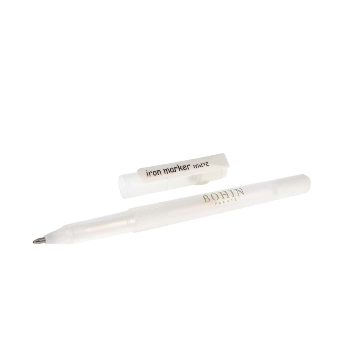 Rotulador para tela blanco borrable con plancha Bohin