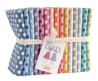 Pack 15 fat quarters Tilda Medium Dots Basics