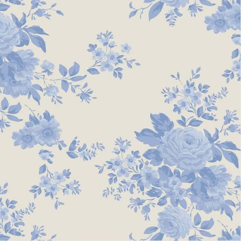 Tela Tilda Something Blue Carol azul pálido
